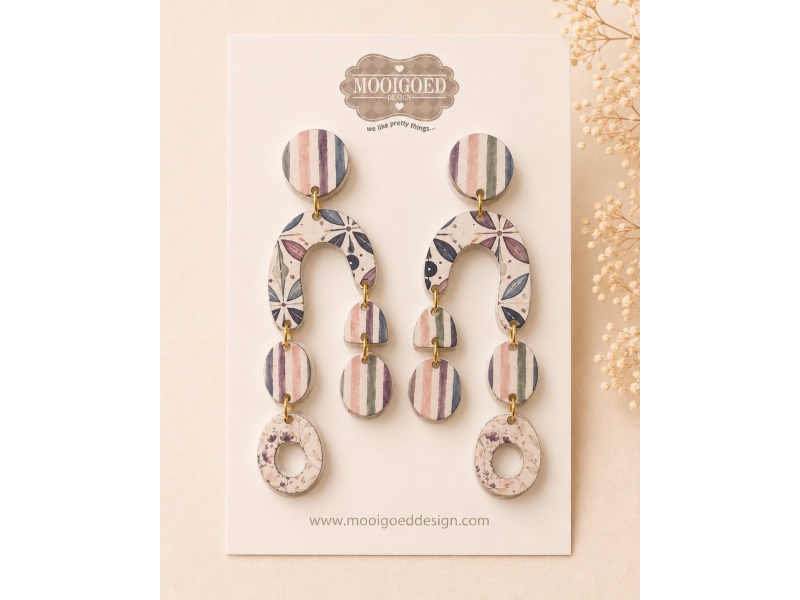 Violet Horizon – Cascade Statement Earrings