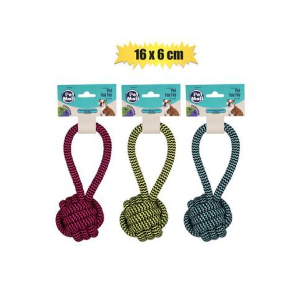 Related Products - Pet Dog Tug Toy String With Ball 16x6cm EACH