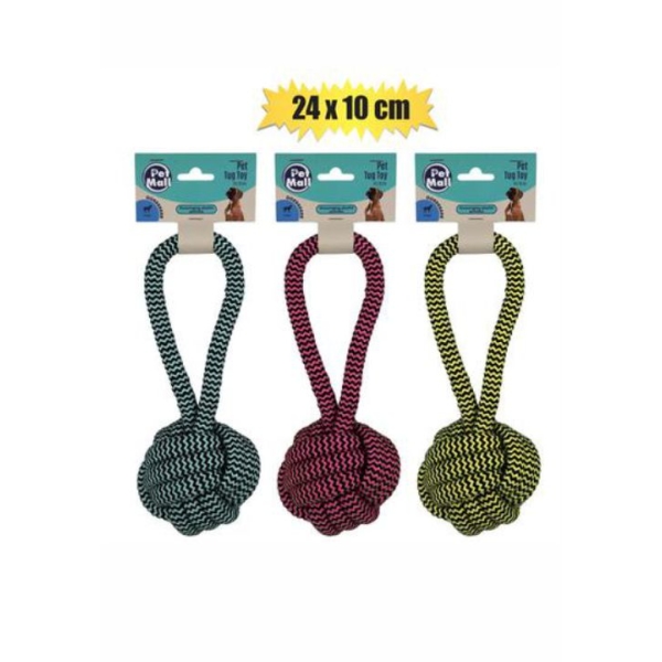 Related Products - Pet Dog Tug Toy String With Ball 24x10cm EACH