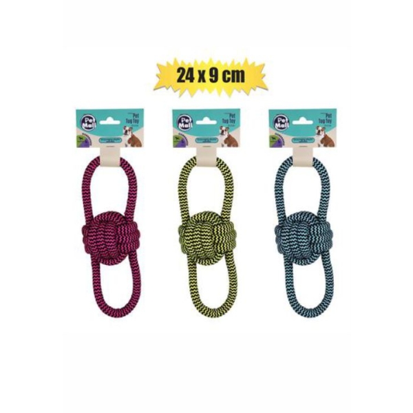 Related Products - Pet Dog Tug Toy String Dbl Loop 24x9cm EACH