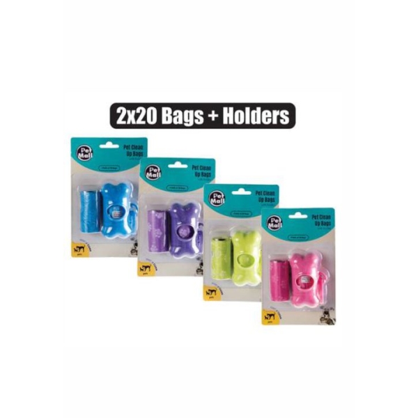 Related Products - Pet Dog Clean-up Bags & Holder 2x20 Pce EACH