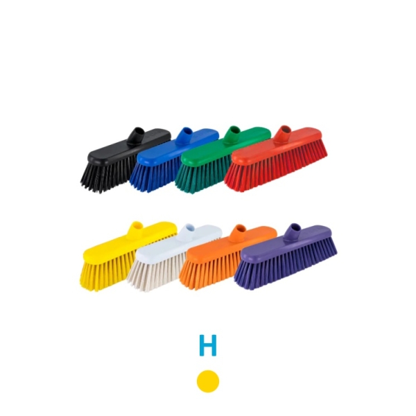 Caprichem Product - 450mm Hygiene Broom Head Only - Hard - Yellow EACH