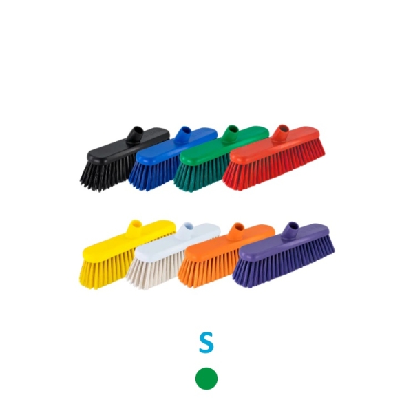 Caprichem Product - 450mm Hygiene Broom Head Only - Soft - Green EACH