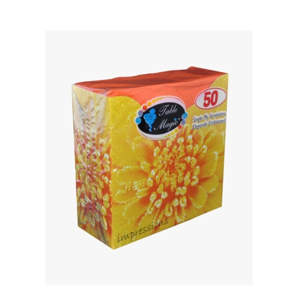 Related Products - Table Magic Impressions Orange 1ply 50 Pack P/PACK