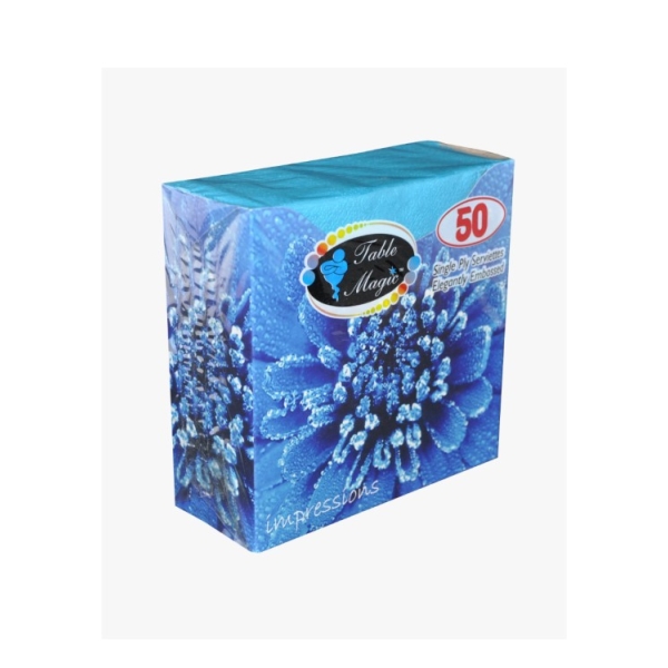 Related Products - Table Magic Impressions Turquoise 1ply 50 Pack P/PACK