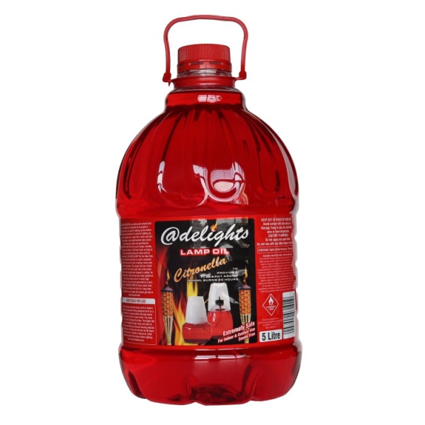 Caprichem products - @delights Lamp Oil Red Citronella 5l
