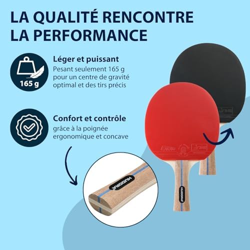 Vue 3 de Hudora Raquette De Pingpong