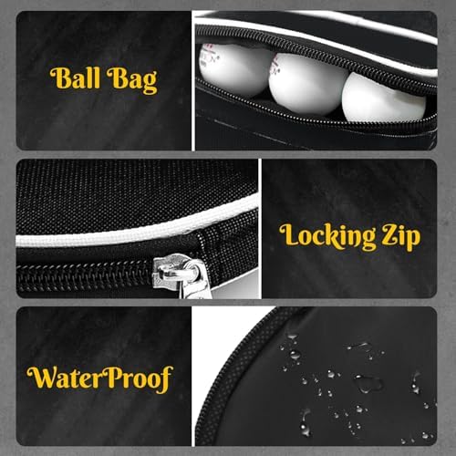 Vue 4 de Piece Housse Raquette Ping