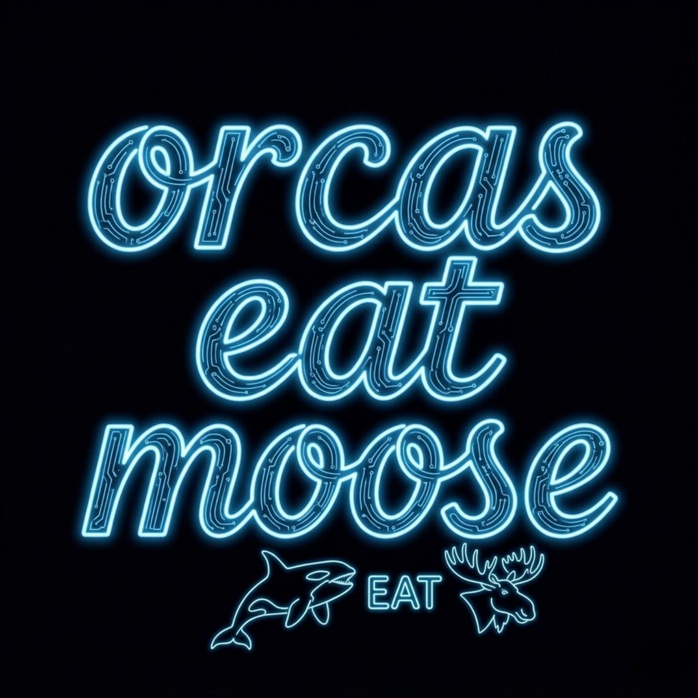 ORCAS EAT MOOSE