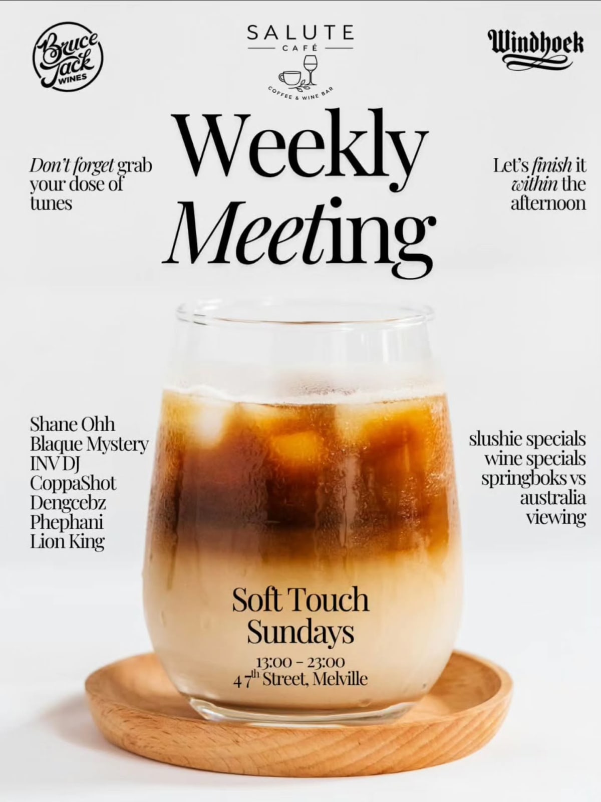 Soft Touch Sundays At Salute