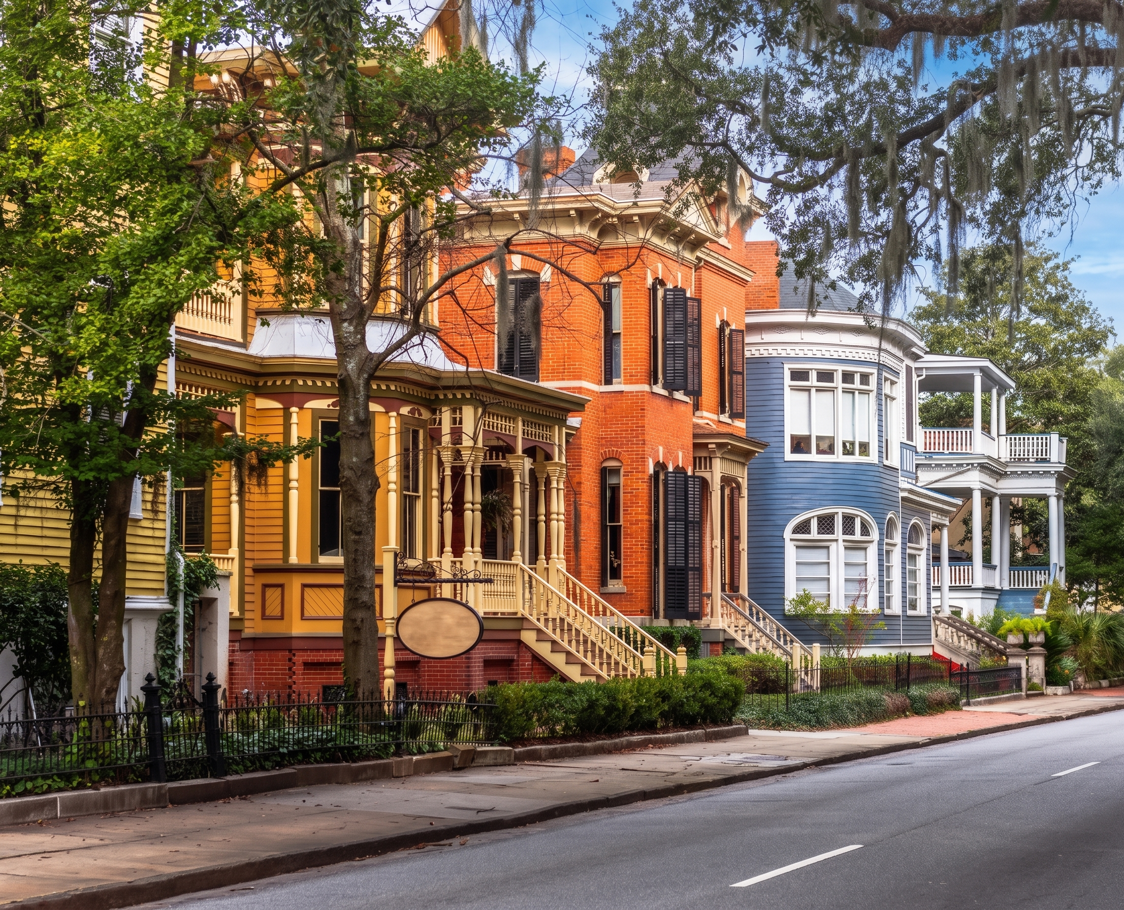 Savannah Historic District oak-lined squares and Federal architecture