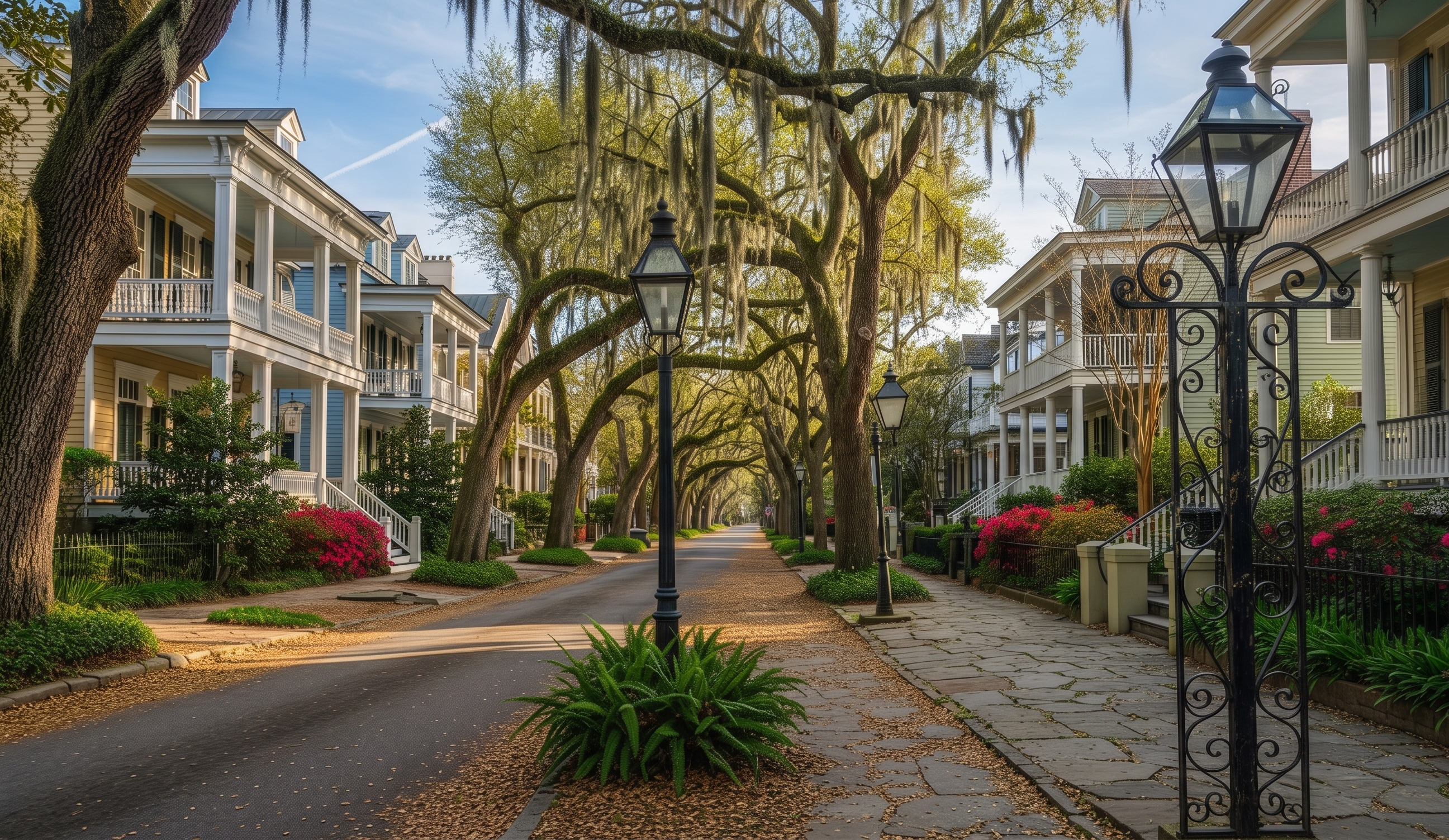 Parkside Savannah neighborhood adjacent to Daffin Park