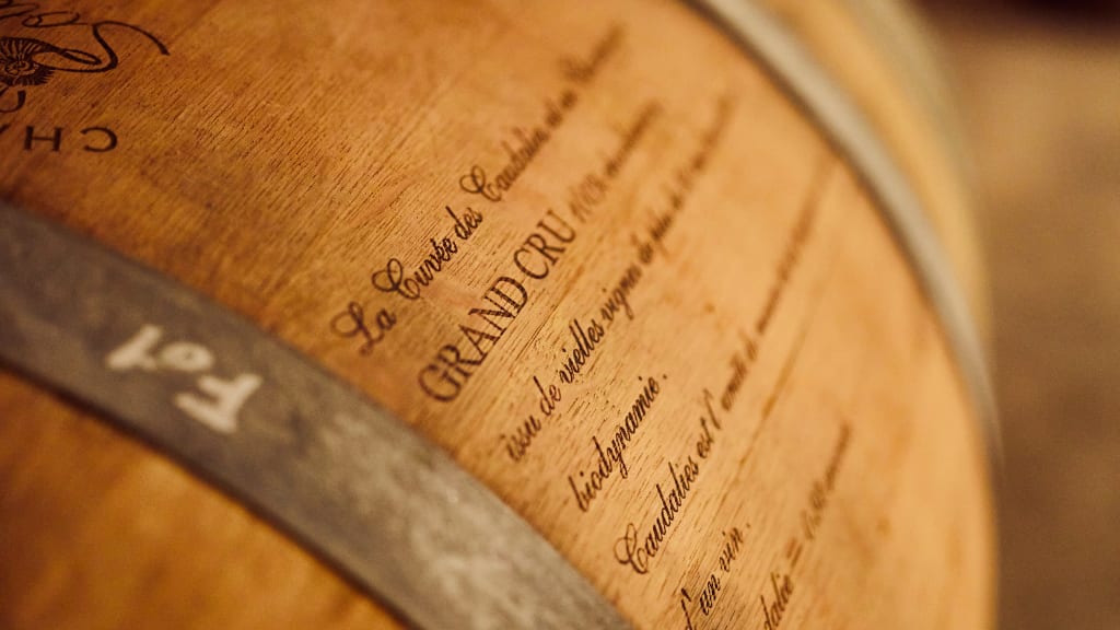 Aging in oak barrels can impart tannins in wine.