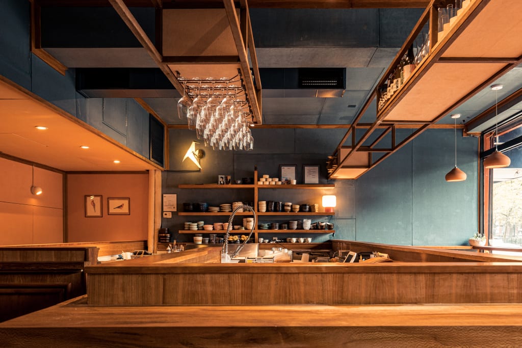 Rosella is a sushi bar in the East Village serving biodynamic wine.