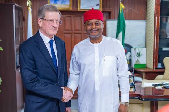 Uche with Diplomat