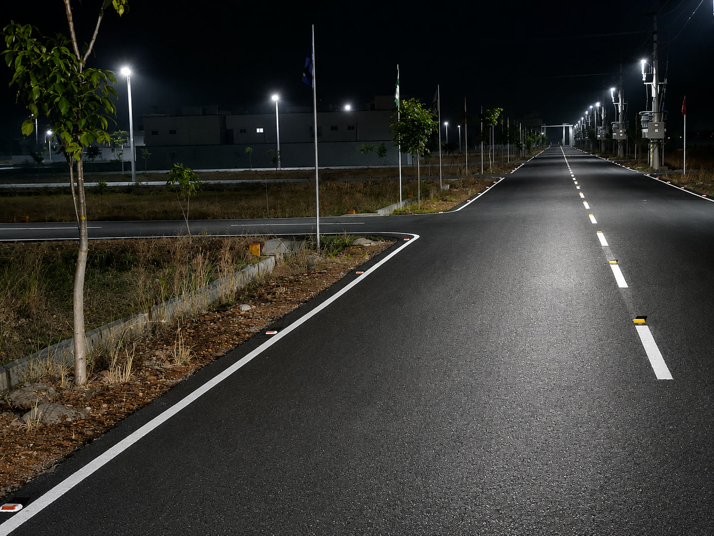 Highway City — compound wall