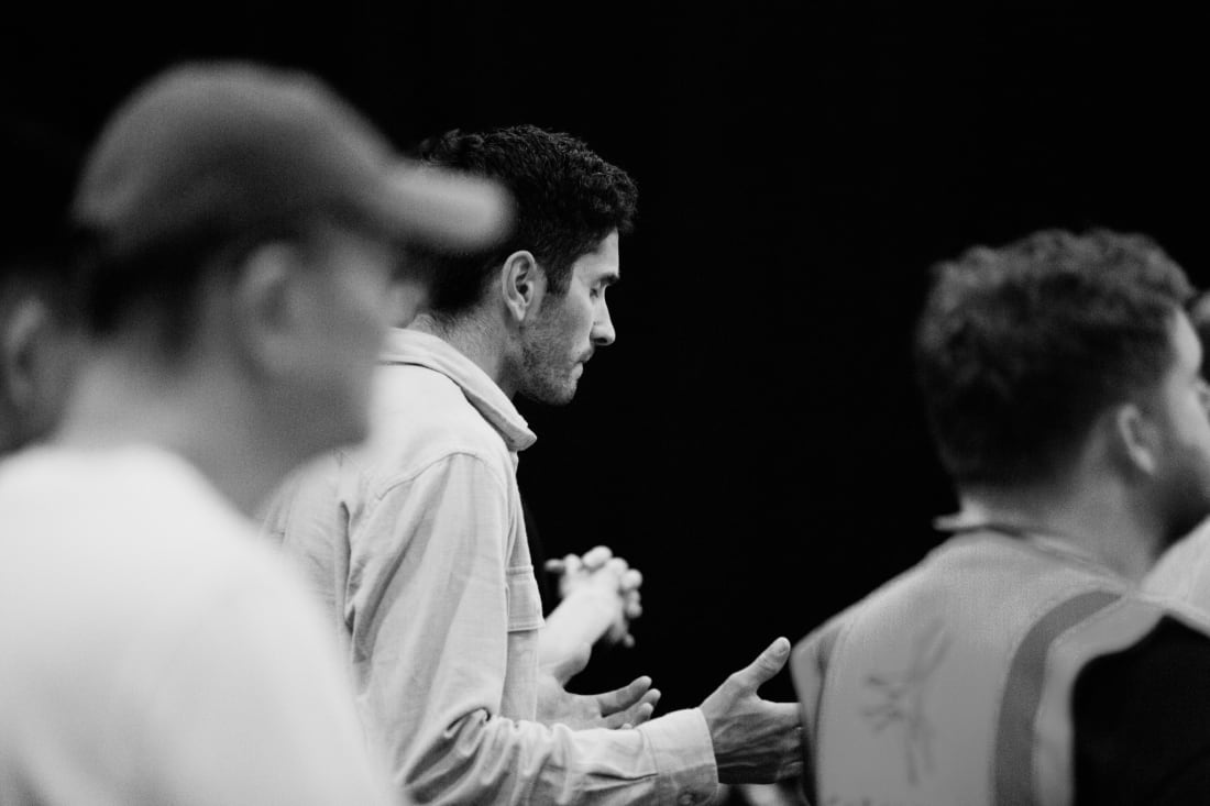 A close conversation during an event