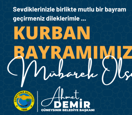 Başkan Ahmet Demir’den Kurban Bayramı Mesajı