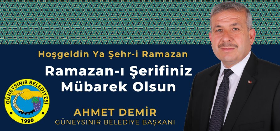 BAŞKAN DEMİR’İN RAMAZAN AYI MESAJI