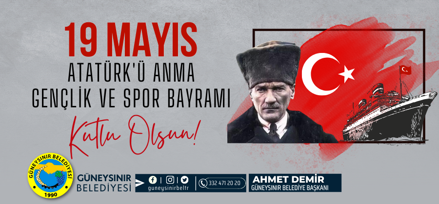 Başkan Demir’in 19 Mayıs Atatürk’ü Anma Gençlik ve Spor Bayramı Mesajı