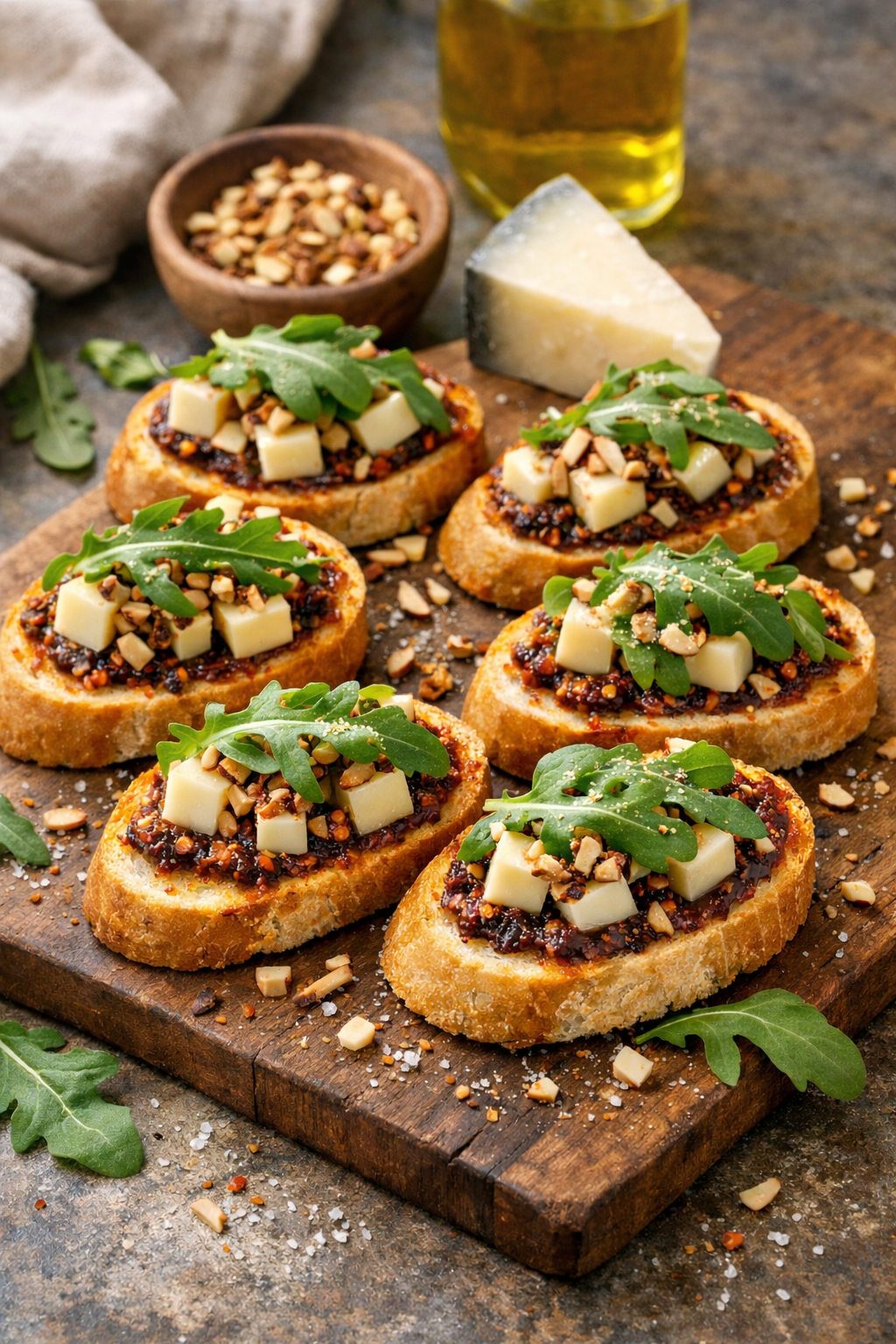 Bocados de Queso con Salsa Macha