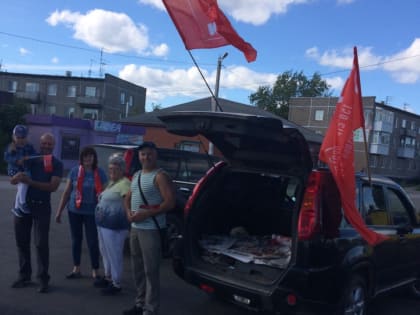 Пикет в деревне Петровка Пермского района.