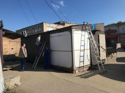 В Перми демонтировали восемь незаконных торговых объектов