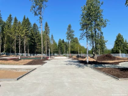 В Голованово начали обустраивать пешеходные дорожки и площадки в новом сквере