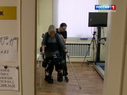 В больнице им. С.Н. Гринберга для реабилитации пациентов начали применять экзоскелет