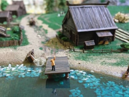 ​В центре Перми появился макет коми-пермяцкой деревни