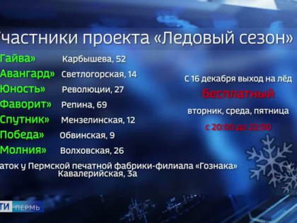 Более 20 тысяч человек бесплатно покатались на коньках в рамках проекта «Ледовый сезон»
