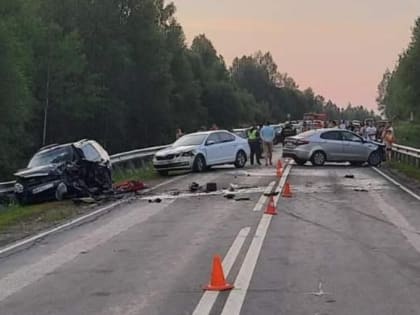 В Пермском крае на трассе в массовом ДТП погиб водитель легковушки