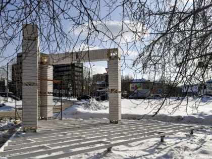 В Черняевском лесу Перми устанавливают входные группы