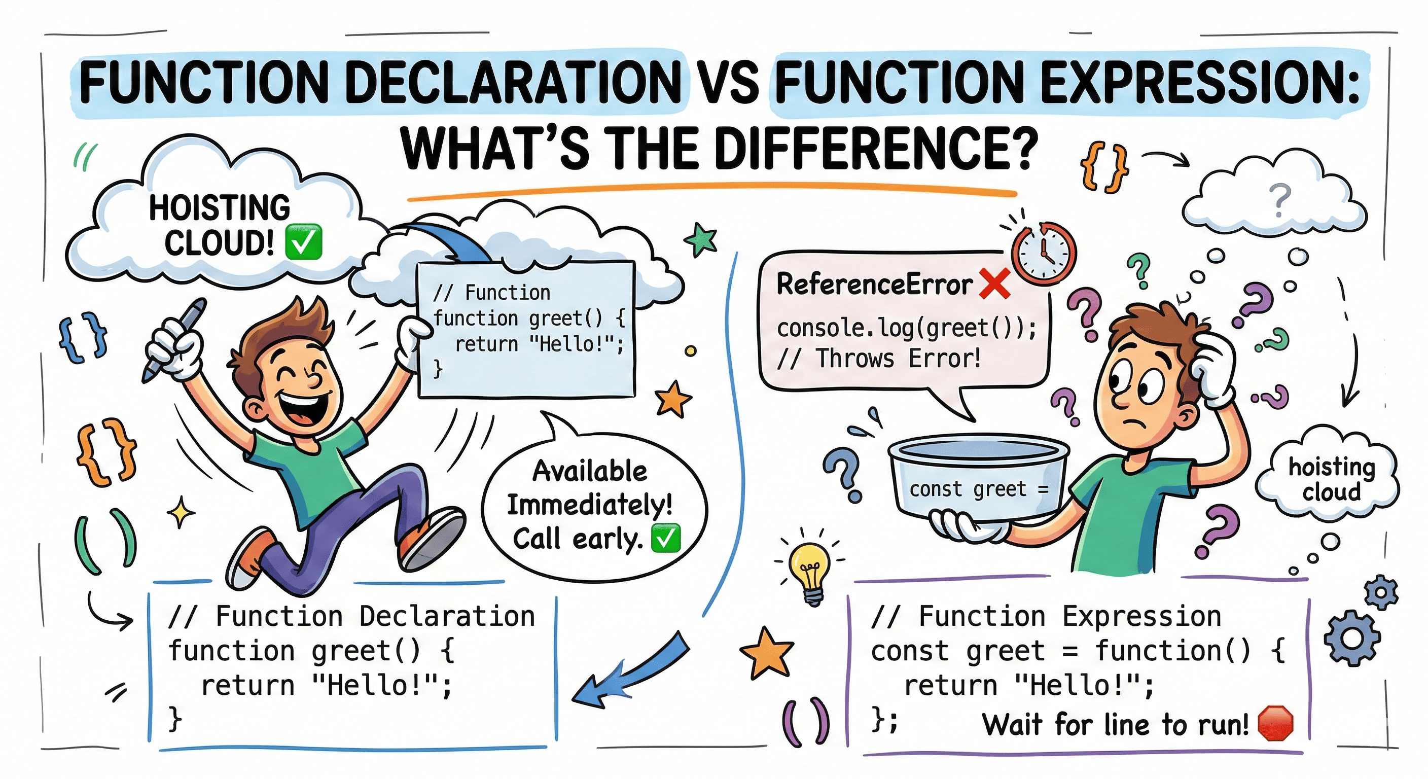 Function Declaration vs Function Expression in JavaScript | From Scratch