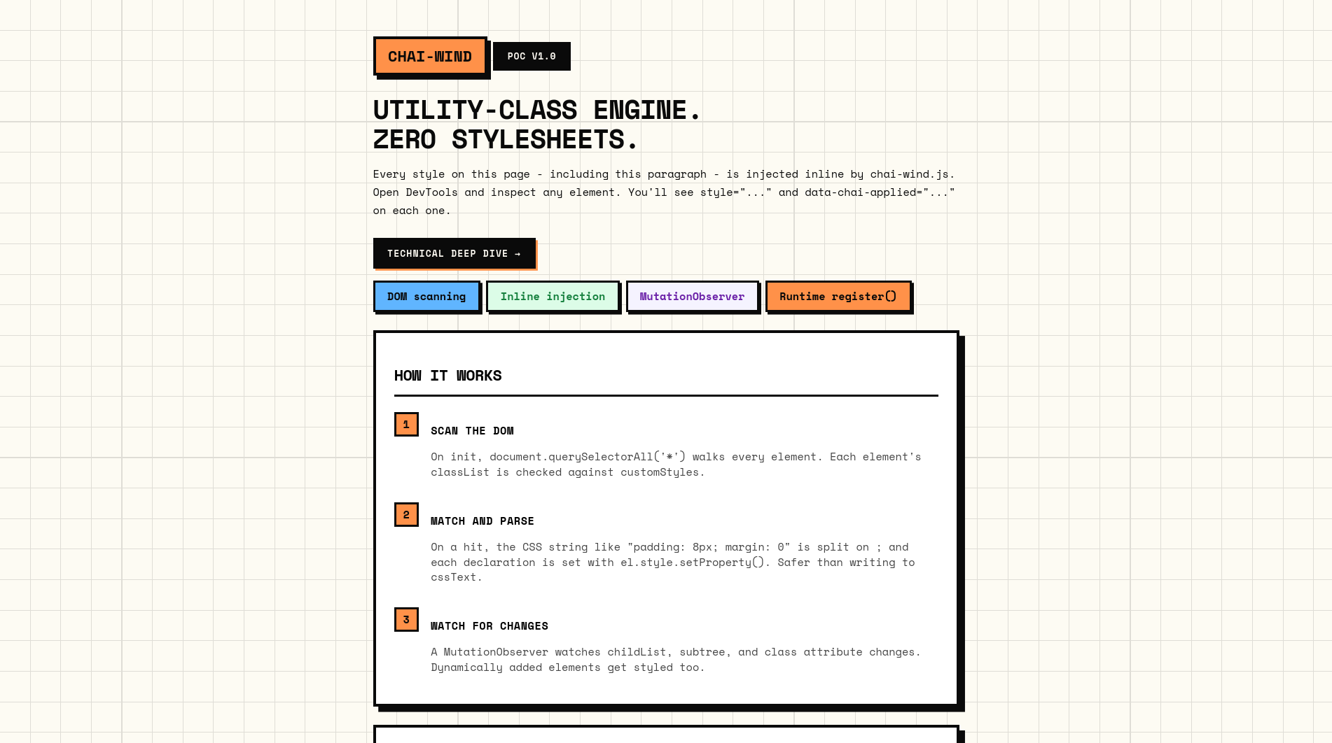 Building a Runtime CSS Utility Engine in Vanilla JS | From Scratch