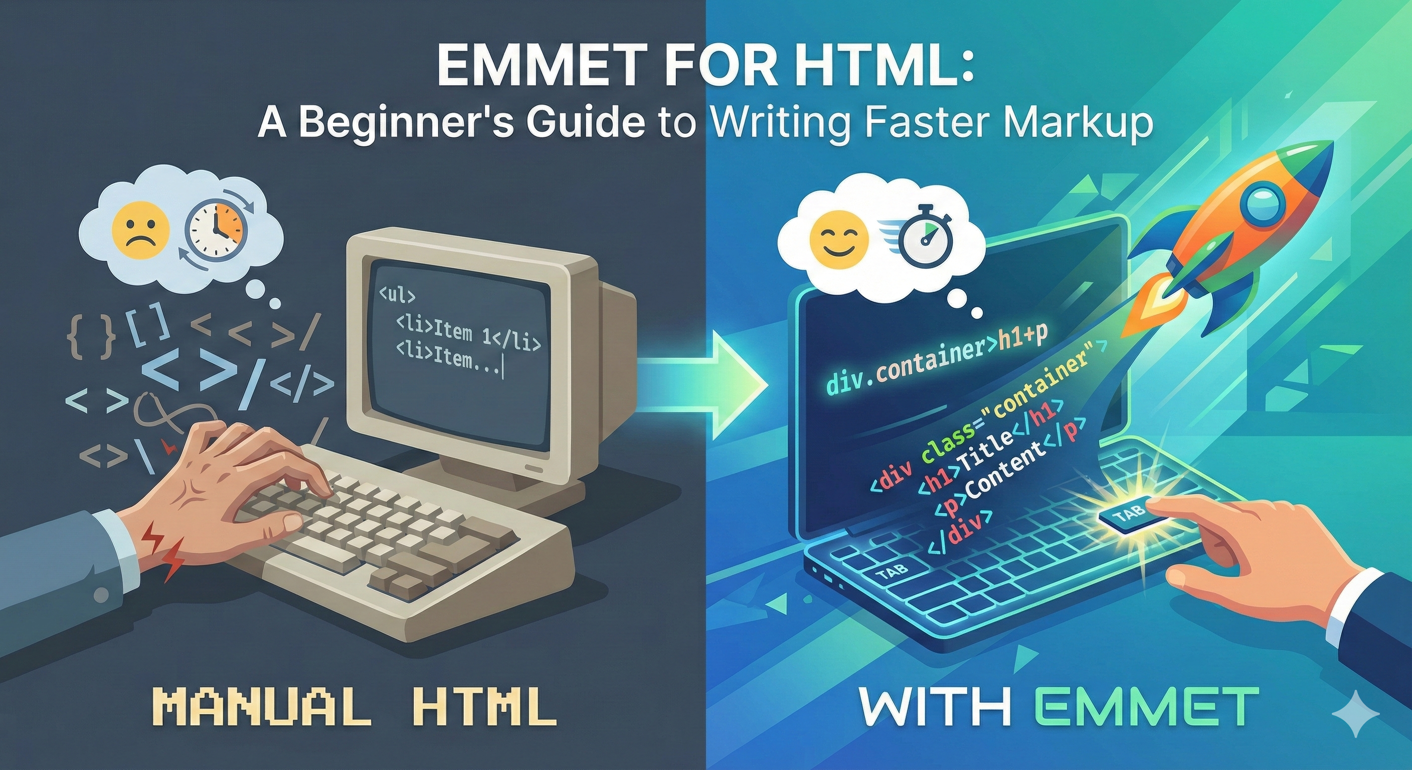 Emmet for HTML: A Beginner's Guide to Writing Faster Markup