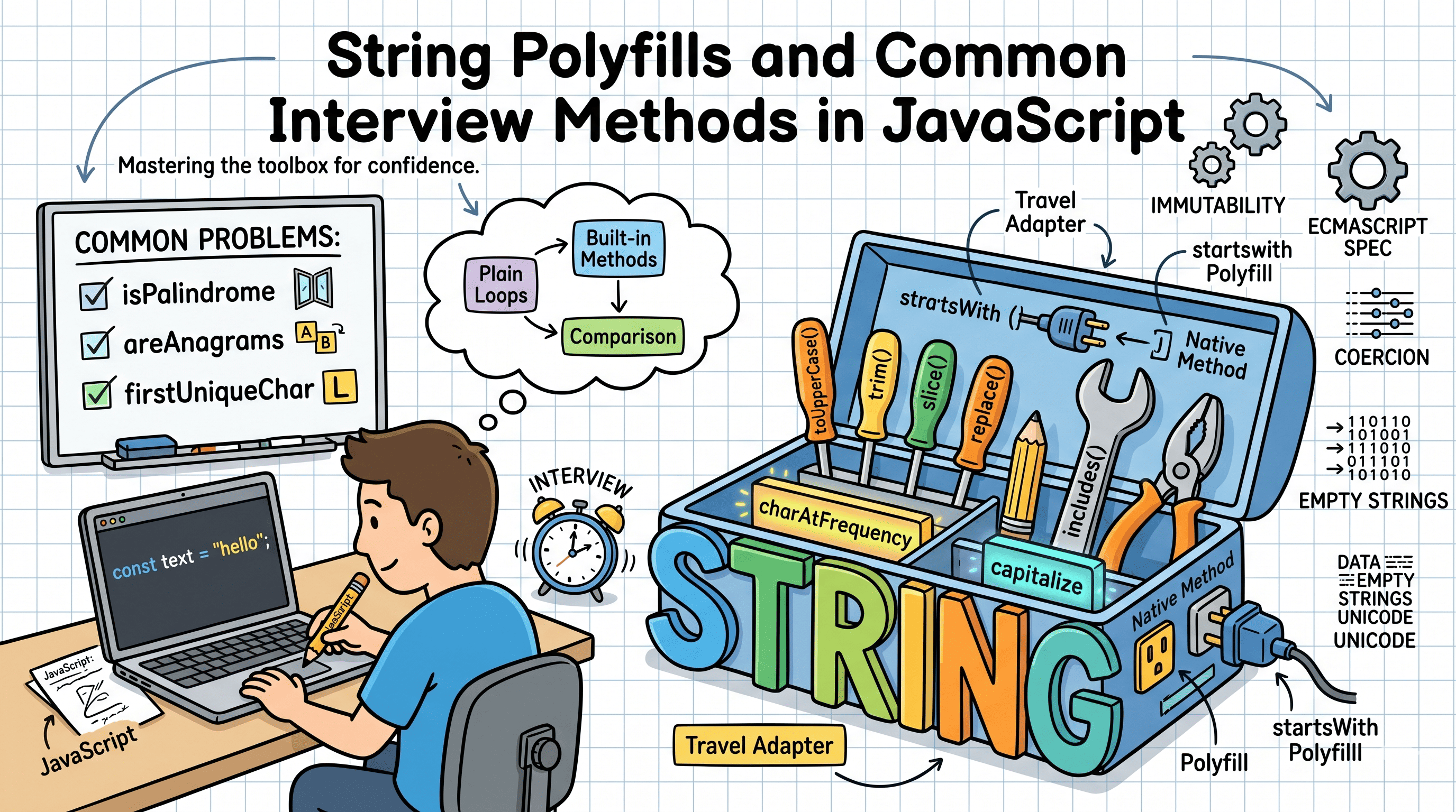 String Polyfills and Common Interview Methods in JavaScript