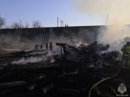 В Первомайском районе локализован серьёзный пожар