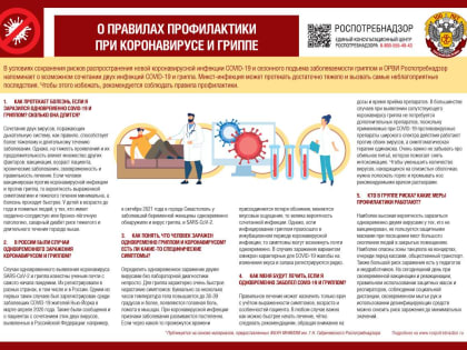 О правилах защиты от коронавируса, гриппа и ОРВИ