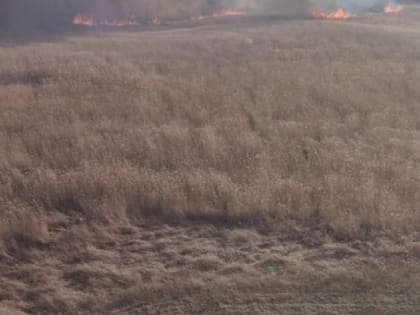 Пожарный поезд на Западно-Сибирской железной дороги принимает участие в ликвидации пожара в Ключевском районе