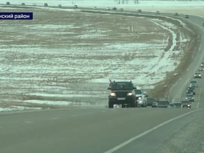 Почти 100 километров проехали участники автопробега в поддержку Вооруженных сил России