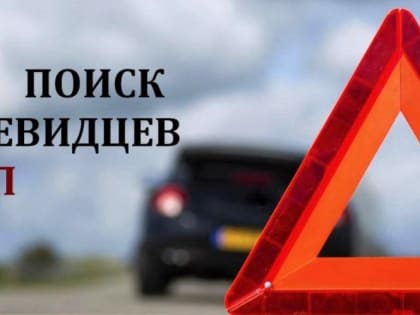 ОГИБДД МО МВД России «Рубцовский» проводятся розыскные мероприятии по установлению очевидцев произошедшего ДТП
