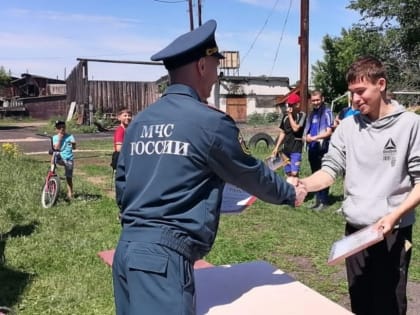 Пожарные соревнования прошли среди юных пожарных