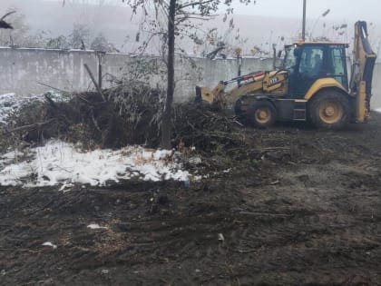 Уборка веток в Барнауле: работа в сложных погодных условиях