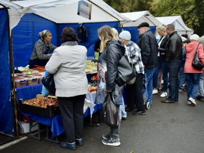 Продовольственная ярмарка в парке спорта А. Смертина