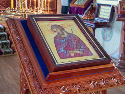 Повечерие с чтением канона преподобного Андрея Критского в Знаменском монастыре г.Барнаула