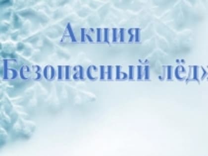 С  27 января 2025 г по 2 февраля 2025 г. проводится акция  «Безопасный лёд».