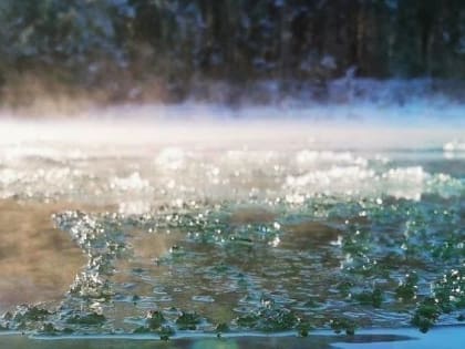 Фотограф показала завораживающие снимки "кипящей" зимней Катуни