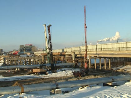 Строители наращивают темпы реконструкции путепровода на проспекте Ленина в Барнауле