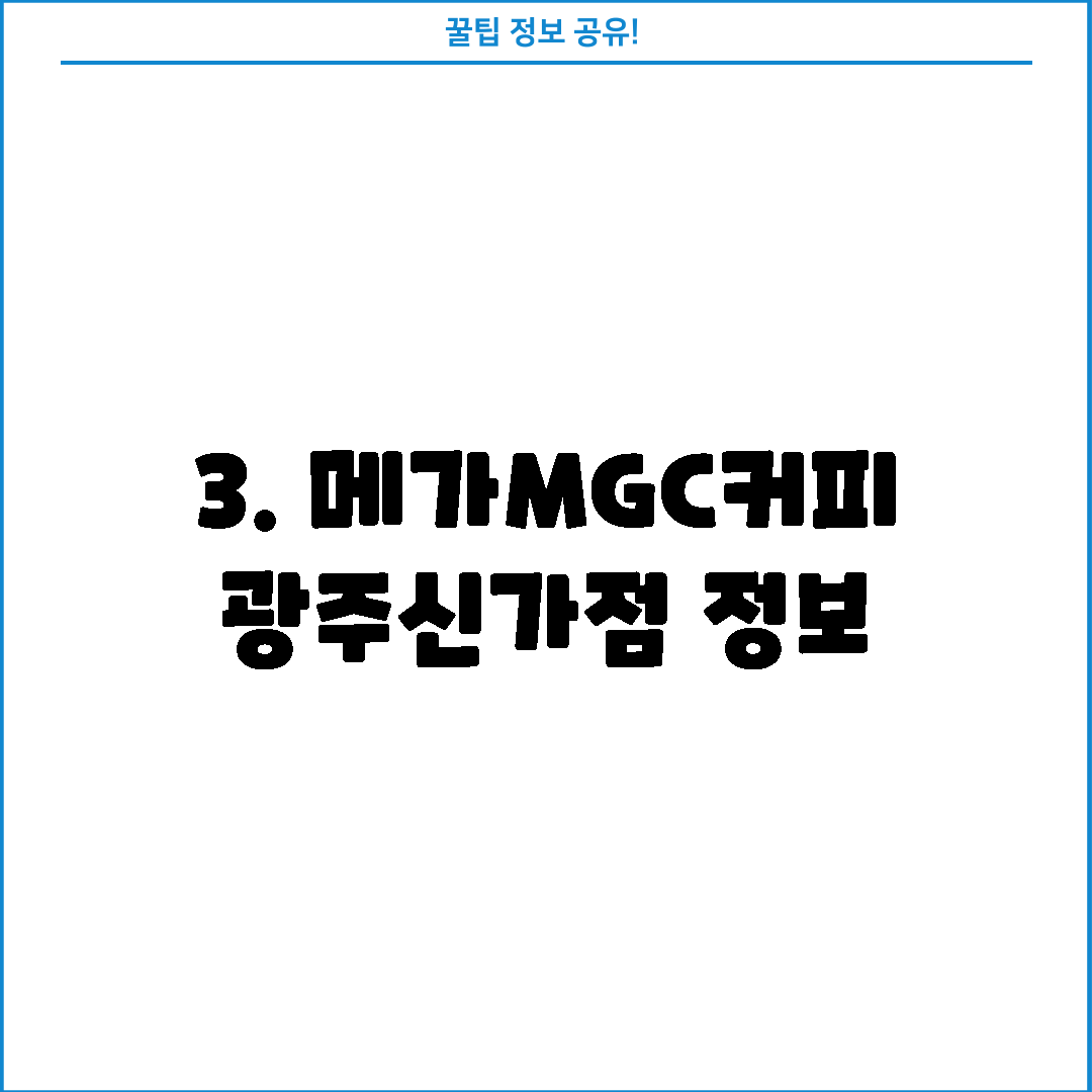 3. 메가MGC커피 광주신가점 정보